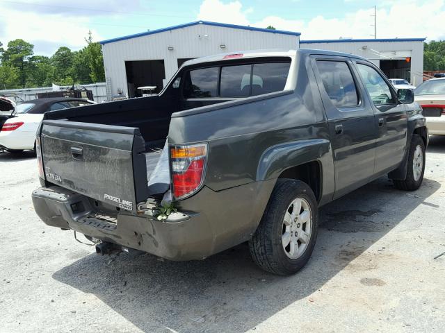 2HJYK16426H553150 - 2006 HONDA RIDGELINE GREEN photo 4