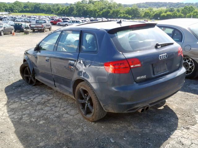 WAUMFAFMXBA070647 - 2011 AUDI A3 PREMIUM GRAY photo 3