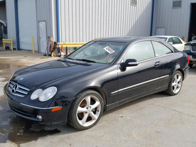 WDBTJ65J84F116188 - 2004 MERCEDES-BENZ CLK 320C BLACK photo 2