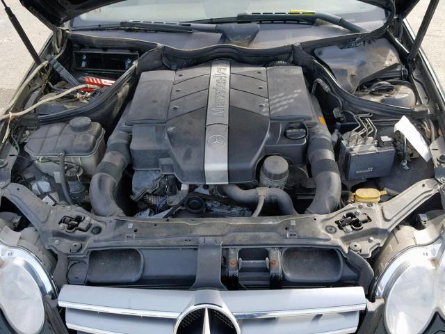 WDBTJ65J84F116188 - 2004 MERCEDES-BENZ CLK 320C BLACK photo 7