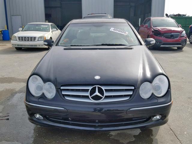 WDBTJ65J84F116188 - 2004 MERCEDES-BENZ CLK 320C BLACK photo 9