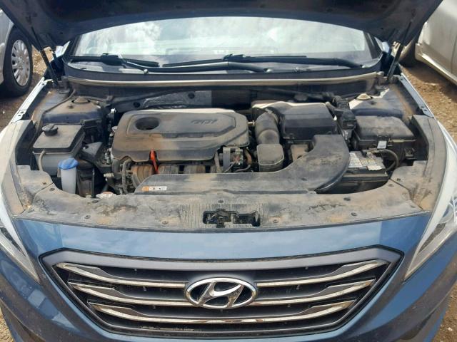 5NPE34AF8FH194862 - 2015 HYUNDAI SONATA SPO BLUE photo 7