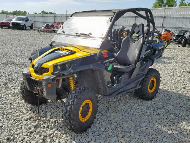 3JBKKLP14EJ000594 - 2014 CAN-AM COMMANDER YELLOW photo 2