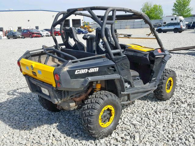 3JBKKLP14EJ000594 - 2014 CAN-AM COMMANDER YELLOW photo 4