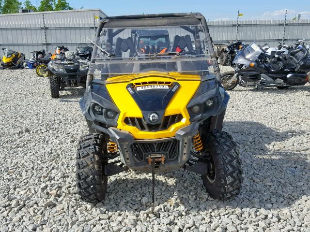 3JBKKLP14EJ000594 - 2014 CAN-AM COMMANDER YELLOW photo 9