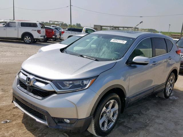 2HKRW2H84JH620334 - 2018 HONDA CR-V EXL GRAY photo 2