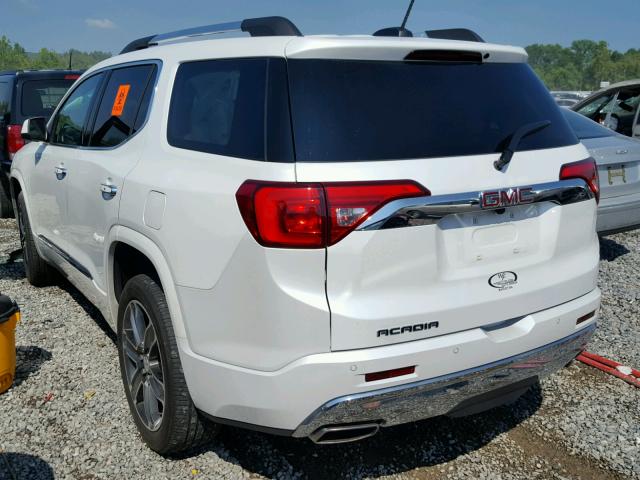 1GKKNPLS2HZ131684 - 2017 GMC ACADIA DEN WHITE photo 3