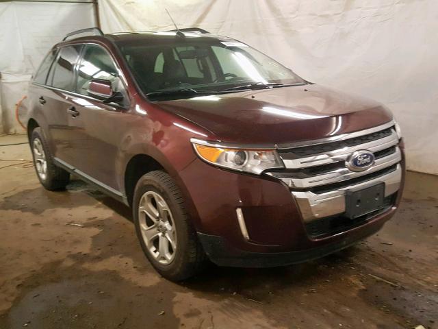 2FMDK4JC0CBA61360 - 2012 FORD EDGE SEL RED photo 1