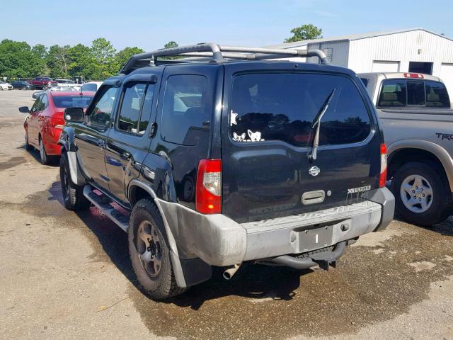 5N1ED28Y4YC559587 - 2000 NISSAN XTERRA XE BLACK photo 3