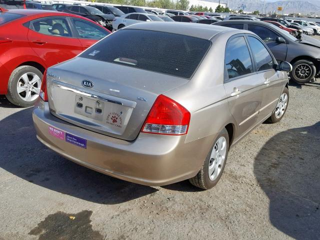 KNAFE121085528740 - 2008 KIA SPECTRA EX GOLD photo 4