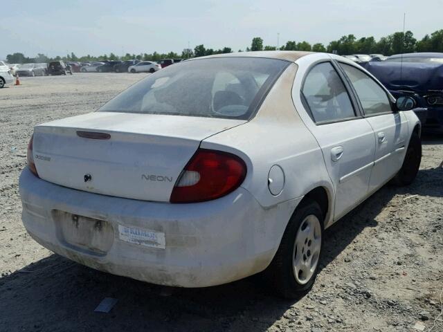 1B3ES46C3YD851045 - 2000 DODGE NEON BASE WHITE photo 4