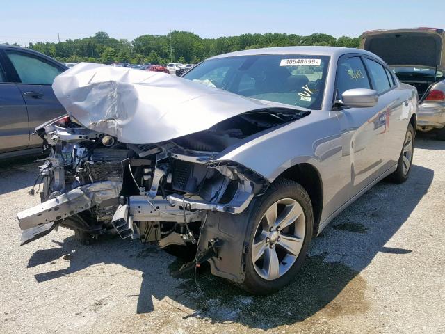 2C3CDXHGXJH169200 - 2018 DODGE CHARGER SX GRAY photo 2