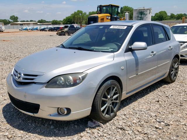 JM1BK143X41101544 - 2004 MAZDA 3 HATCHBAC SILVER photo 2