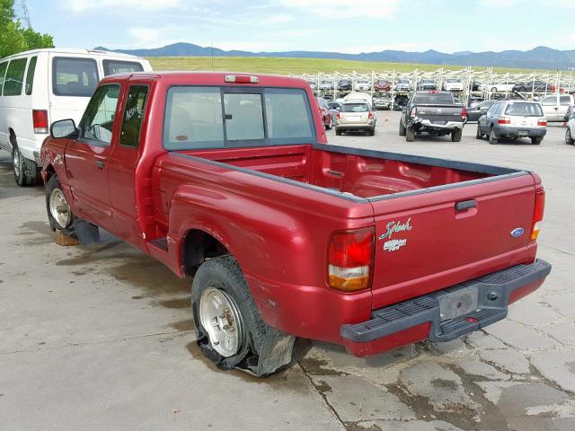 1FTCR15X4TPA58753 - 1996 FORD RANGER SUP MAROON photo 3