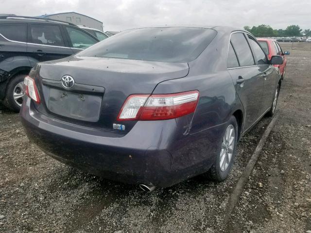 4T1BB46K08U031249 - 2008 TOYOTA CAMRY HYBR GRAY photo 4