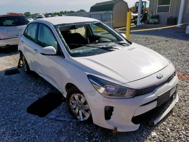 3KPA24AB3KE201696 - 2019 KIA RIO S WHITE photo 1