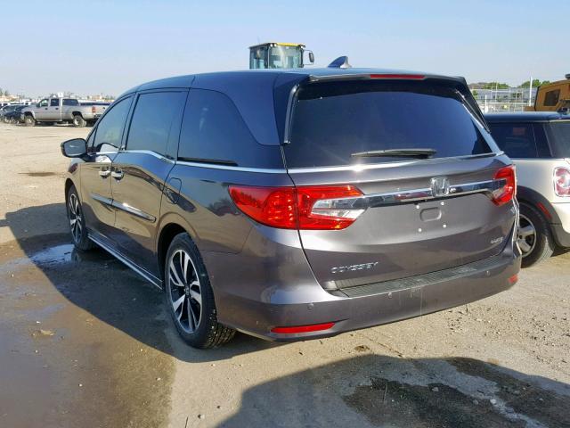 5FNRL6H99JB044540 - 2018 HONDA ODYSSEY EL GRAY photo 3