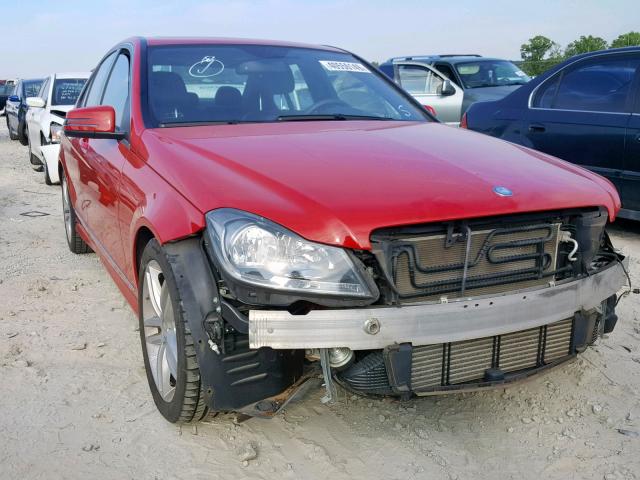 WDDGF4HB7DR265287 - 2013 MERCEDES-BENZ C 250 RED photo 1