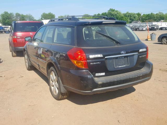 4S4BP62CX77320339 - 2007 SUBARU OUTBACK OU BLACK photo 3