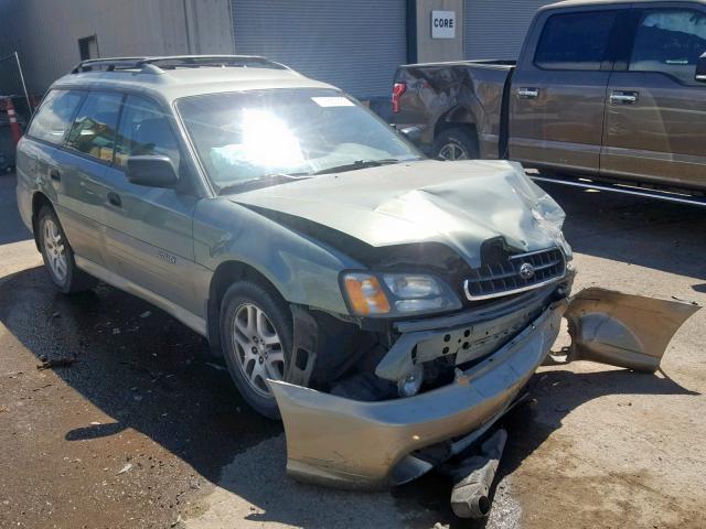 4S3BH675847634255 - 2004 SUBARU LEGACY OUT GREEN photo 1