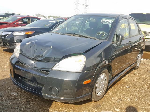 JS2RA41S035161991 - 2003 SUZUKI AERIO S BLACK photo 2