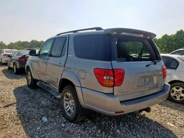 5TDBT48A94S233575 - 2004 TOYOTA SEQUOIA LI SILVER photo 3