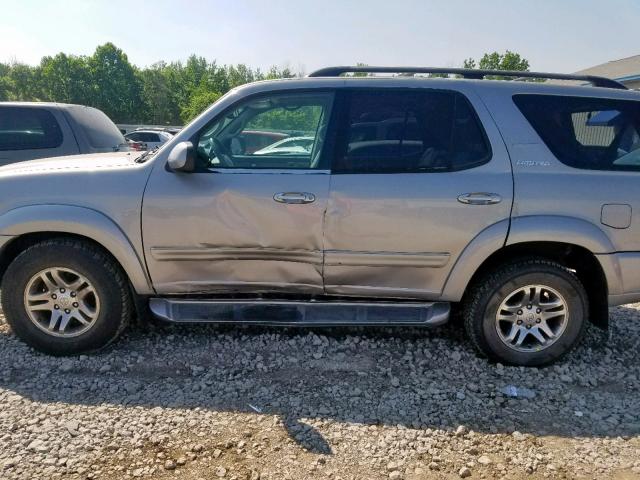 5TDBT48A94S233575 - 2004 TOYOTA SEQUOIA LI SILVER photo 9