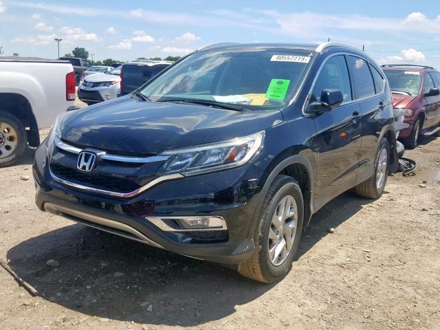 2HKRM4H73FH603962 - 2015 HONDA CR-V EXL BLACK photo 2