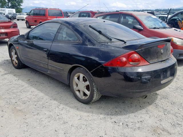 1ZWHT61L9X5643040 - 1999 MERCURY COUGAR V6 BLACK photo 3