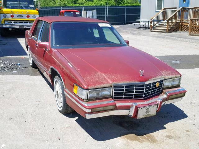 1G6CD53BXP4216780 - 1993 CADILLAC DEVILLE RED photo 1