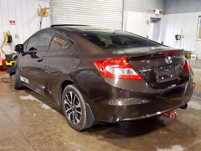 2HGFG3B05DH503952 - 2013 HONDA CIVIC EXL Qəhvəyi foto 3