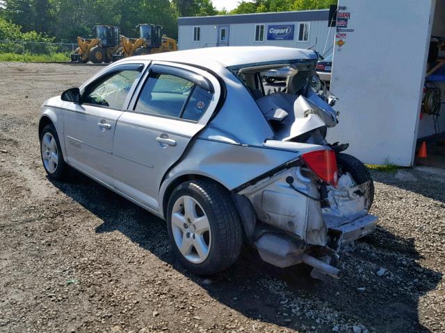 1G1AL55F677188278 - 2007 CHEVROLET COBALT LT SILVER photo 3