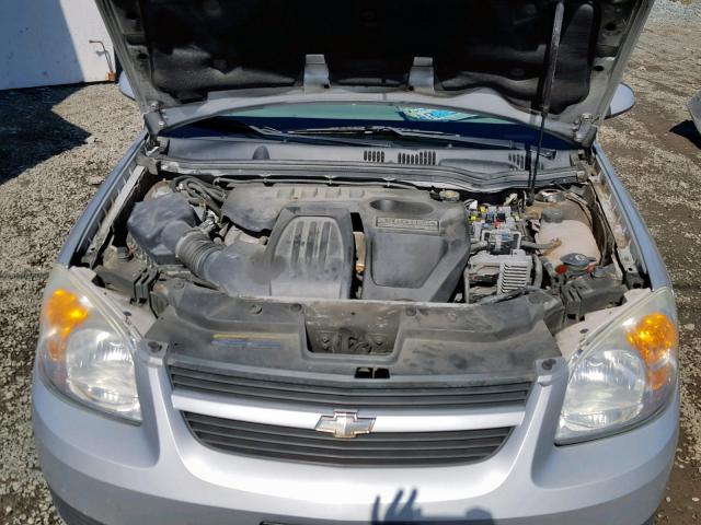 1G1AL55F677188278 - 2007 CHEVROLET COBALT LT SILVER photo 7