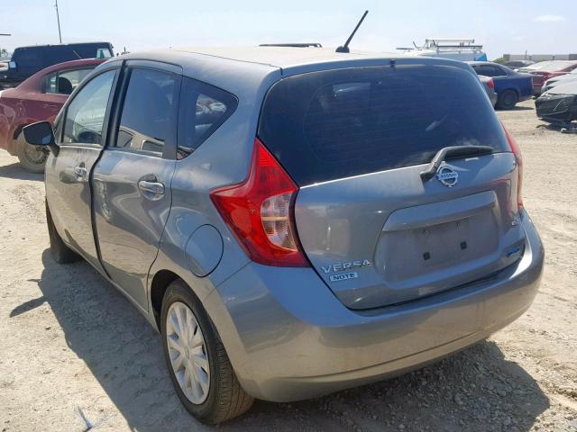 3N1CE2CP2FL445552 - 2015 NISSAN VERSA NOTE GRAY photo 3