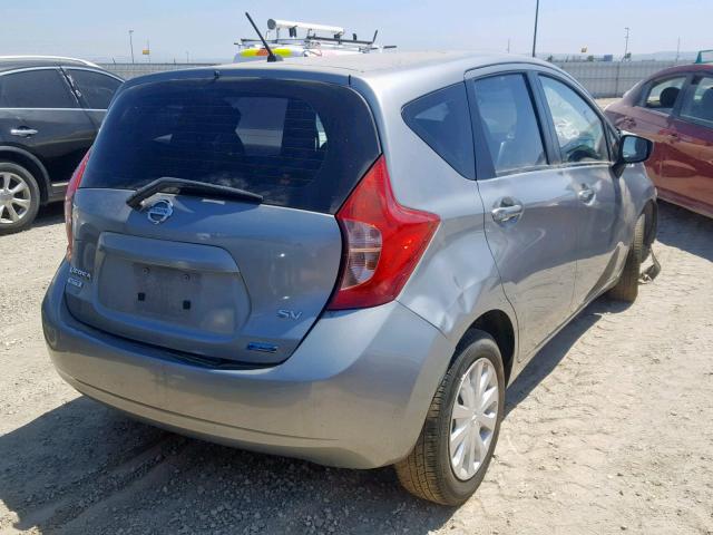 3N1CE2CP2FL445552 - 2015 NISSAN VERSA NOTE GRAY photo 4