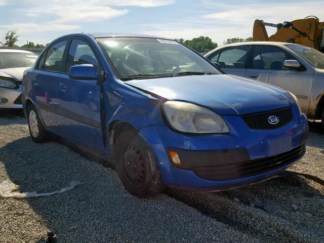 KNADE123466116496 - 2006 KIA RIO BLUE photo 1