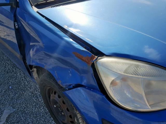 KNADE123466116496 - 2006 KIA RIO BLUE photo 9