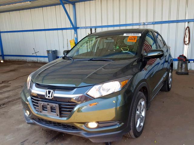 3CZRU6H58GM766123 - 2016 HONDA HR-V EX GRAY photo 2