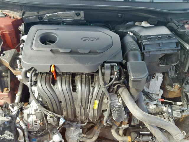 5NPE34AF8FH037946 - 2015 HYUNDAI SONATA SPO MAROON photo 7