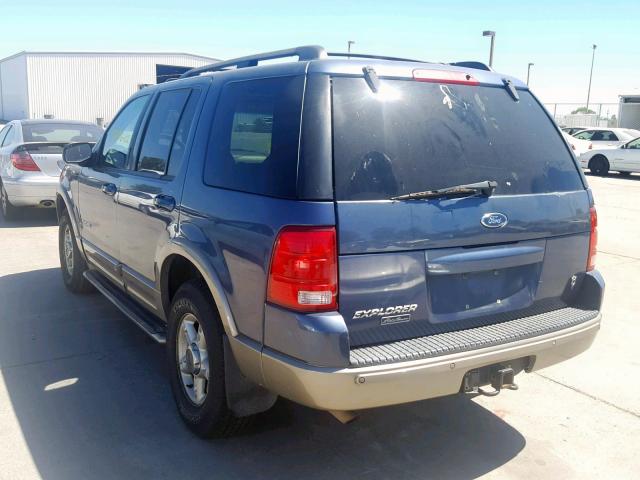 1FMZU74W22ZC57710 - 2002 FORD EXPLORER E BLUE photo 3