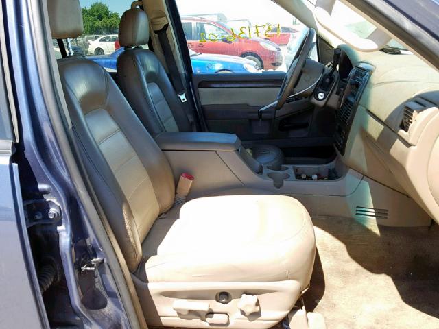 1FMZU74W22ZC57710 - 2002 FORD EXPLORER E BLUE photo 5