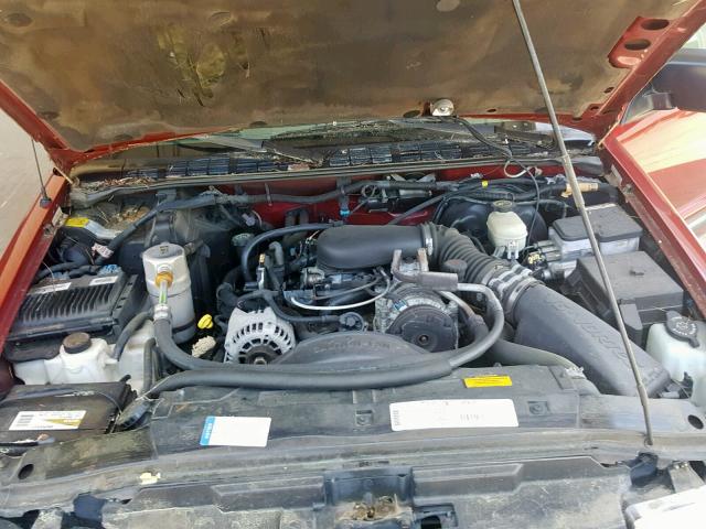 1GNDT13W9X2189882 - 1999 CHEVROLET BLAZER BURGUNDY photo 7