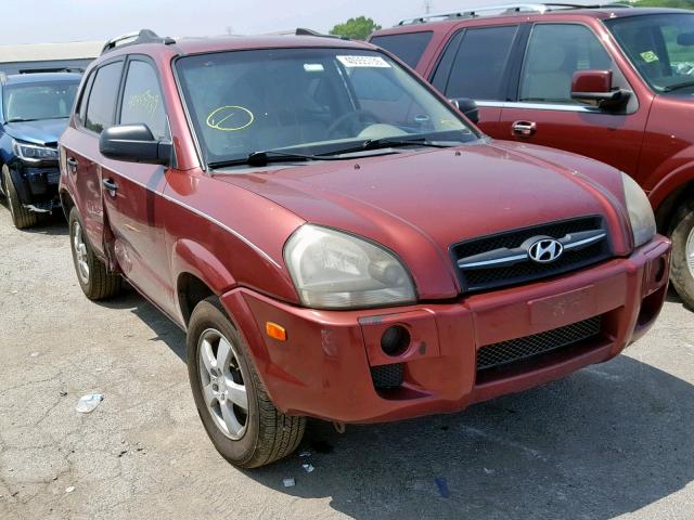 KM8JM12B55U119655 - 2005 HYUNDAI TUCSON GL BURGUNDY photo 1