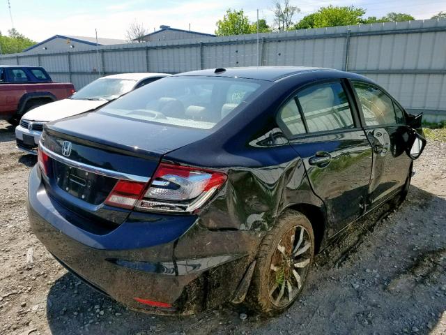 2HGFB2F97FH523849 - 2015 HONDA CIVIC EXL BLACK photo 4