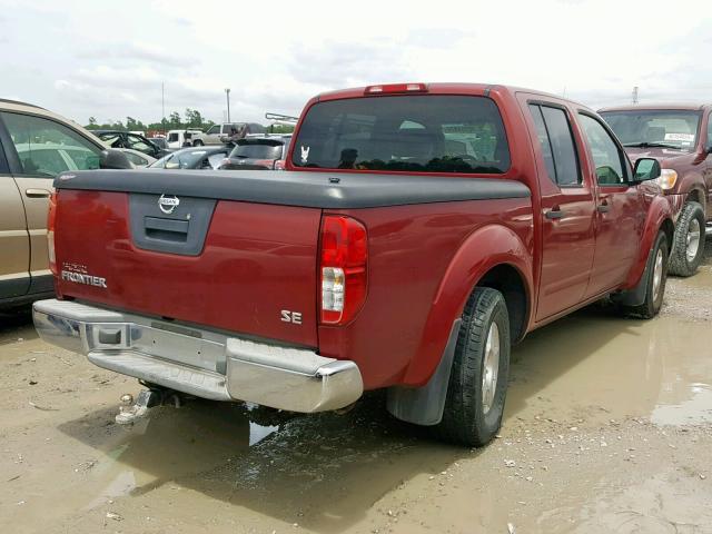 1N6AD07U56C446084 - 2006 NISSAN FRONTIER C RED photo 4