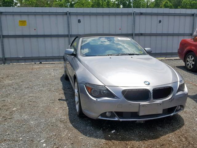 WBAEK13527CN81598 - 2007 BMW 650 I SILVER photo 1