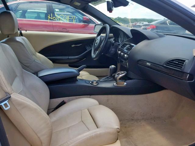 WBAEK13527CN81598 - 2007 BMW 650 I SILVER photo 5