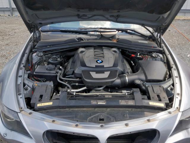 WBAEK13527CN81598 - 2007 BMW 650 I SILVER photo 7