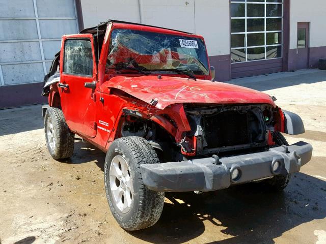 1C4AJWAG1CL257946 - 2012 JEEP WRANGLER S წითელი ფოტო 1