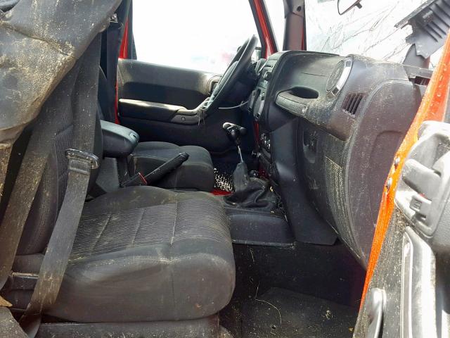 1C4AJWAG1CL257946 - 2012 JEEP WRANGLER S წითელი ფოტო 5